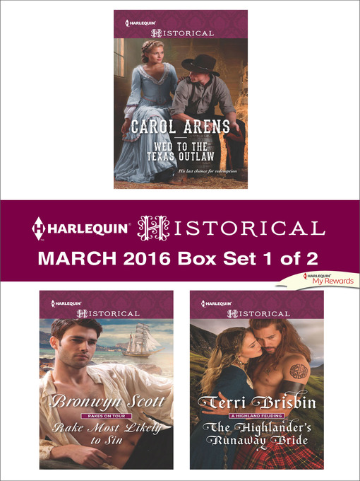Title details for Harlequin Historical March 2016--Box Set 1 of 2 by Carol Arens - Available